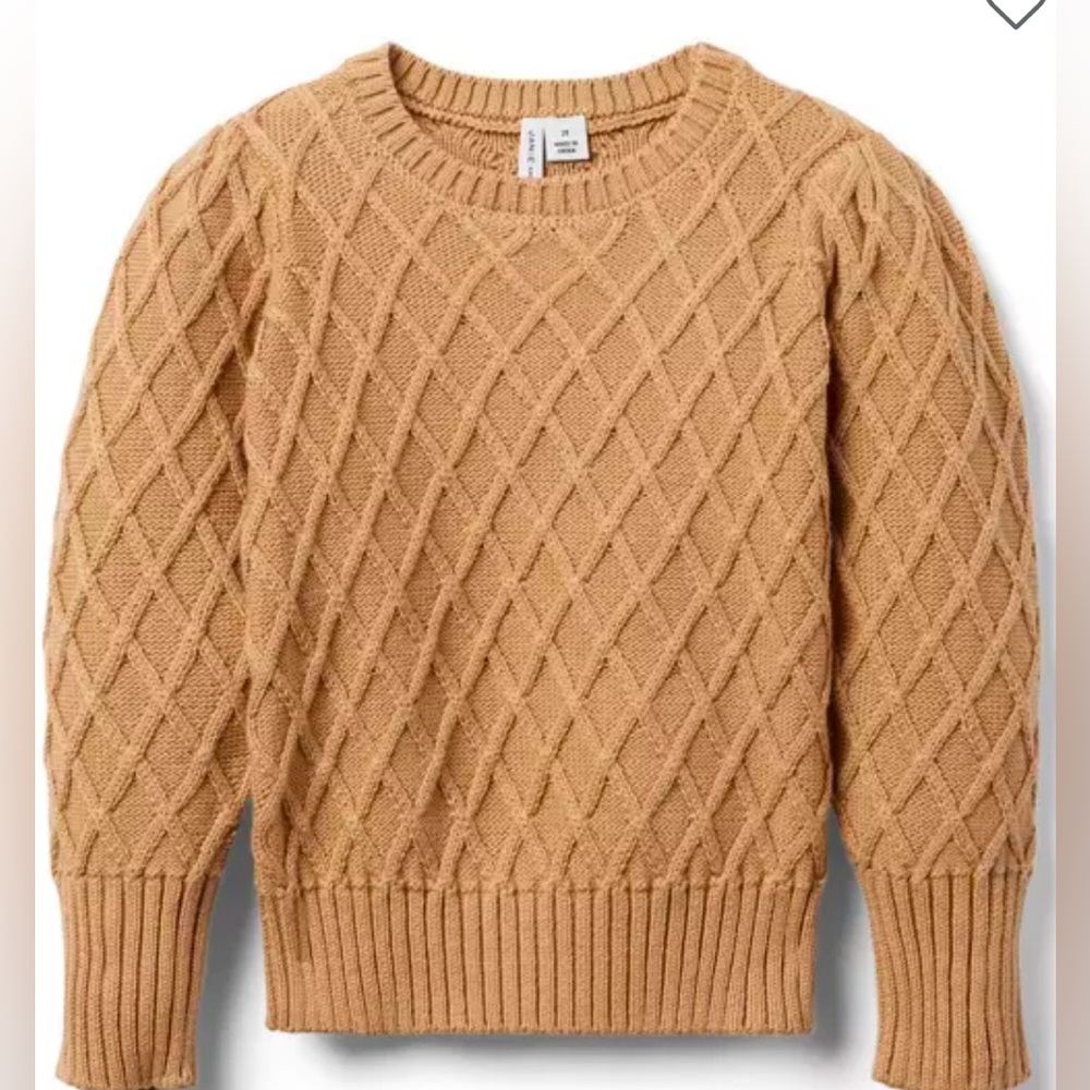 Janie and Jack - Textured Sweater - Milk Tea